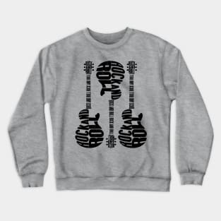 Rock and Roll Guitars - Rock Music Lovers Crewneck Sweatshirt